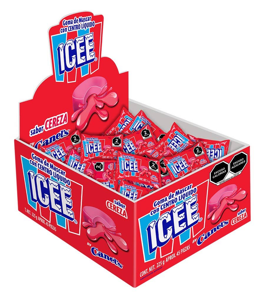 ICEE Liquid Center Bubble Gum Display 45ct Box