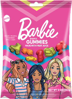 Barbie Shaped Gummies, 5oz, 12ct