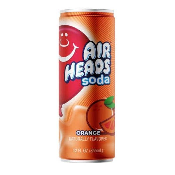 Airheads Soda - Orange, 12oz can,