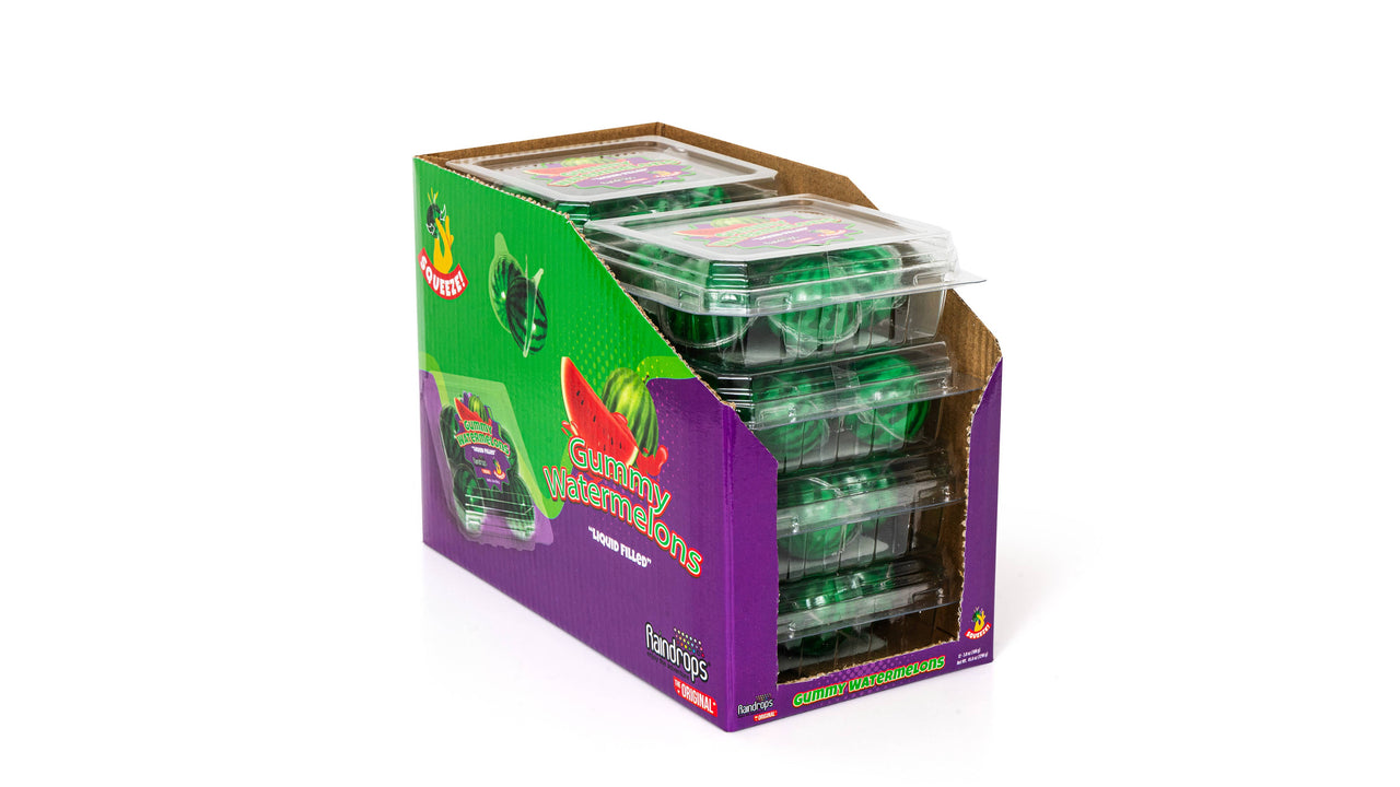 Raindrops Gummy Liquid Filled Watermelons, 8ct Display