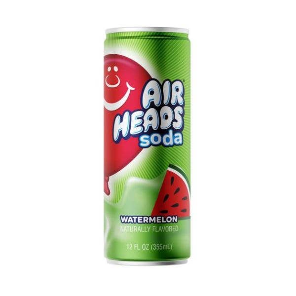 Airheads Soda - Watermelon, 12oz can, 12ct