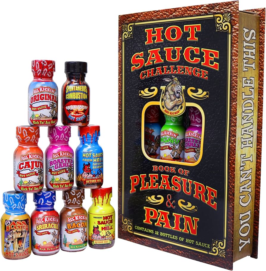 Hot Sauce Challenge Book Of Pleasure & Pain. Try If You Dare!