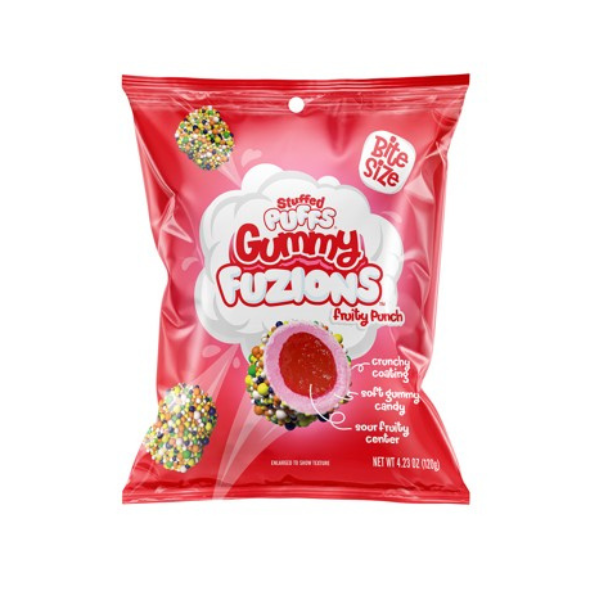 Stuffed Puffs Gummy Fuzions Fruity Punch 4.23oz, 8ct
