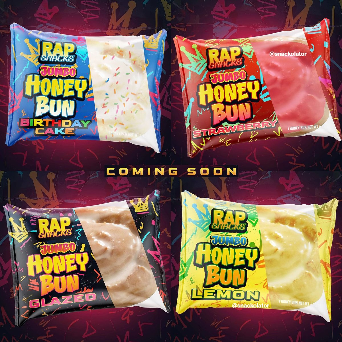 Rap Snacks Honey Bun