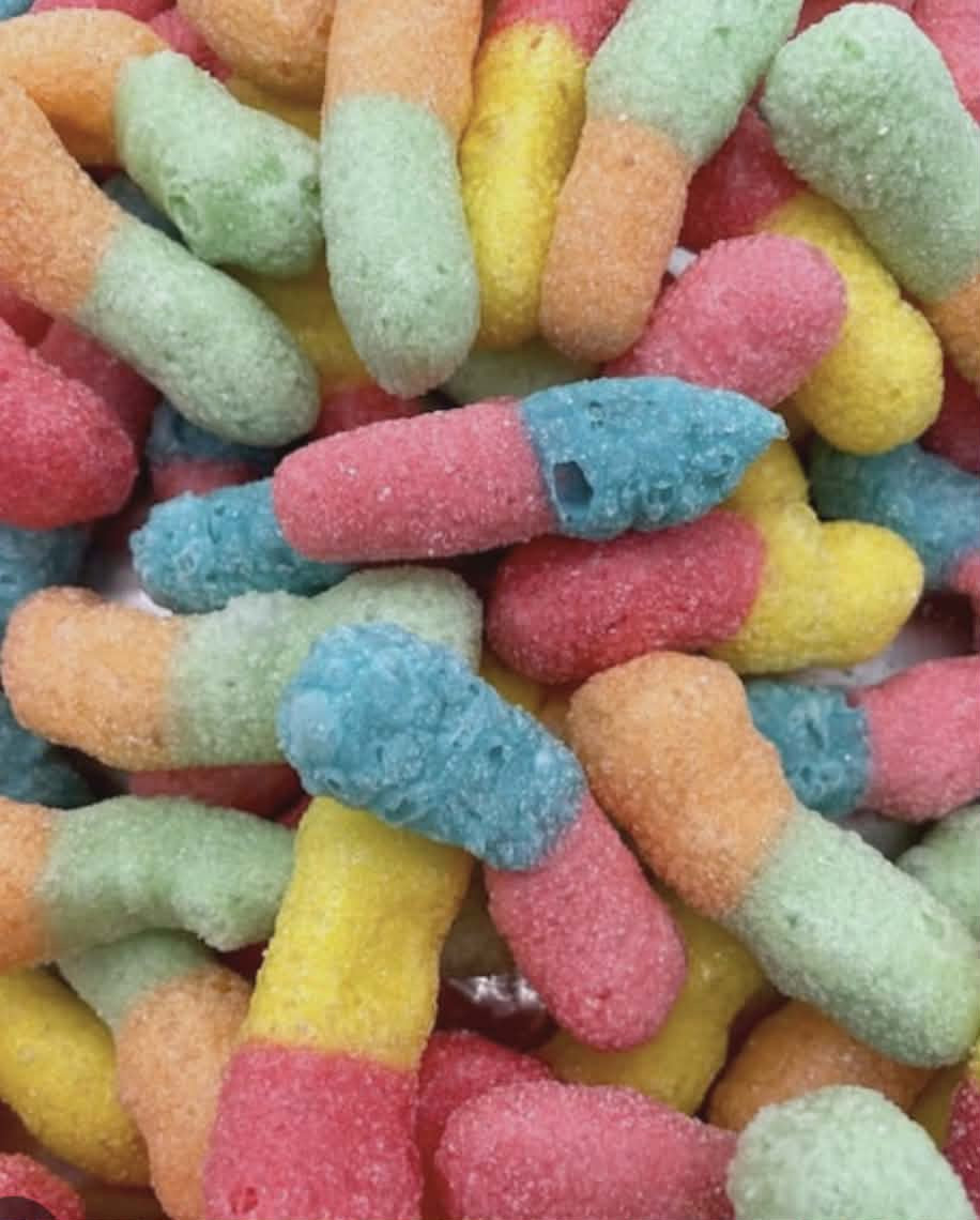 Freeze-dried Sour Worms