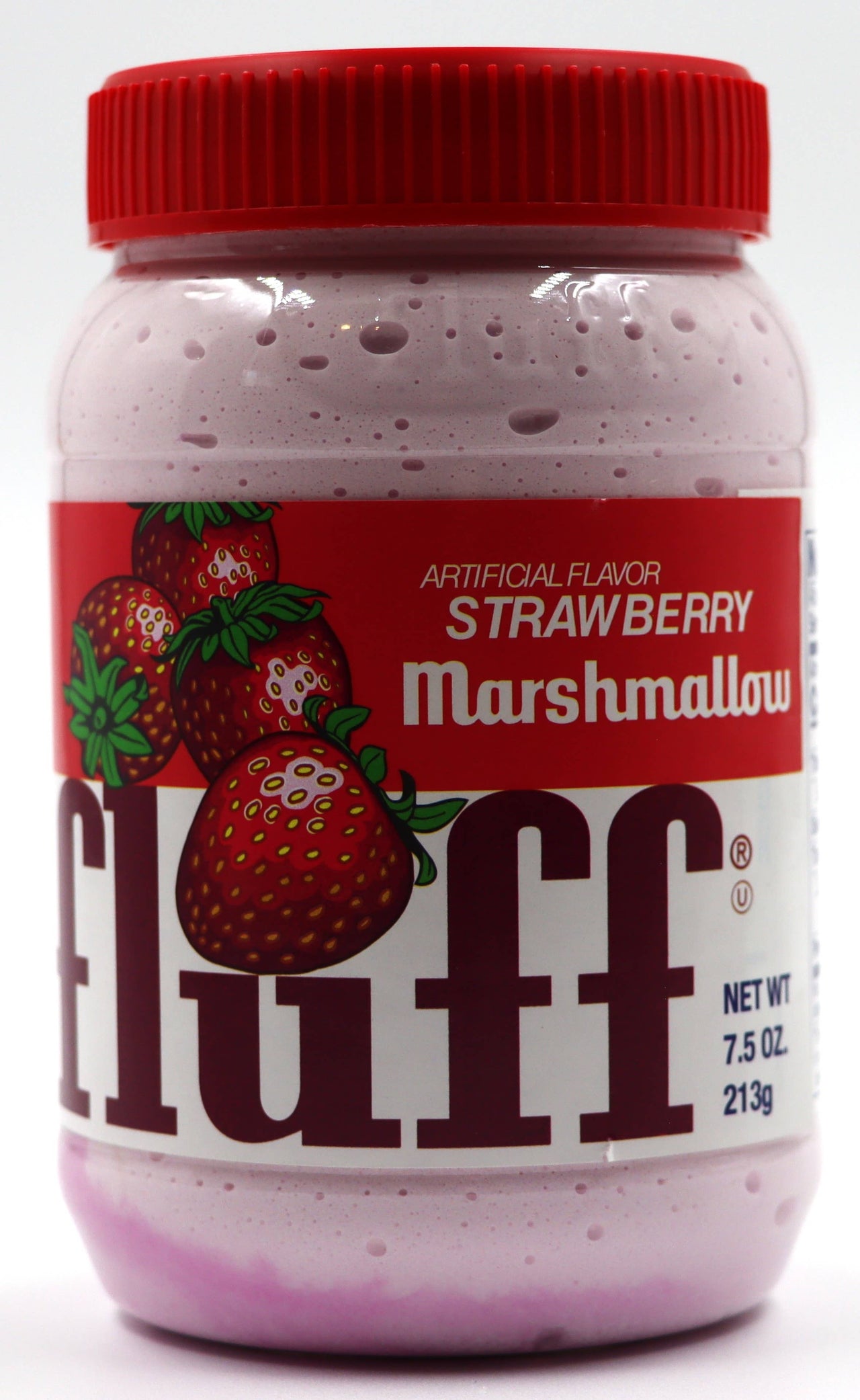Durkee Marshmallow Fluff, Strawberry 7.5oz Tub 12ct