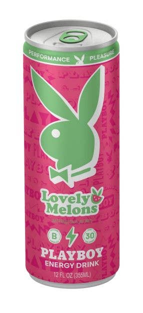 Playboy Energy Drink - Lovely Melons 12oz Can, 12ct
