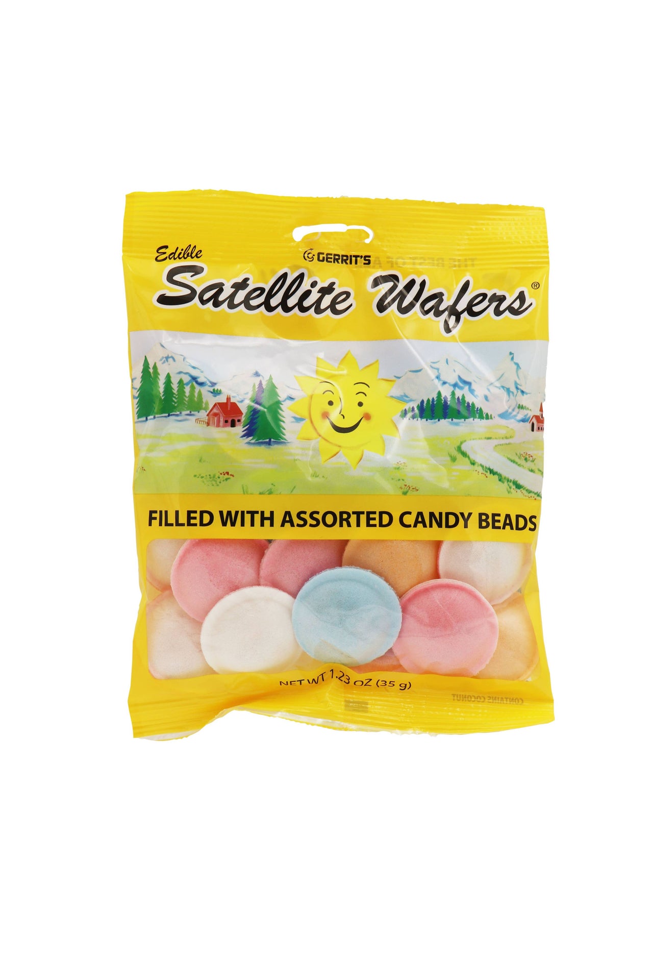 Satellite Wafers Candy Peg Bags, 12ct