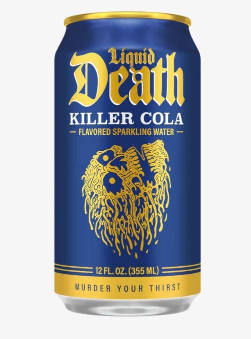 Liquid Death Sparkling Water, Killer Cola, 12oz Can, 6ct
