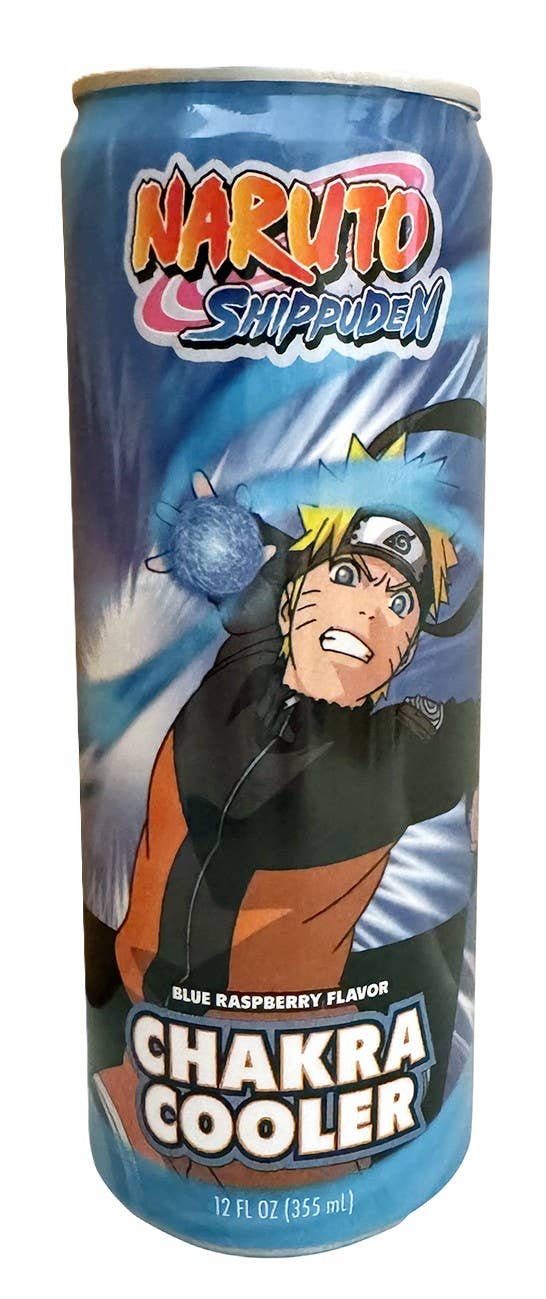 Naruto Shippuden Chakra Cooler Blue Raspberry Can, 12ct