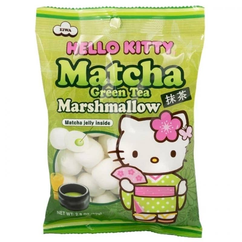Hello Kitty, Matcha Green Tea Marshmallow, 3.1oz, 12ct Case